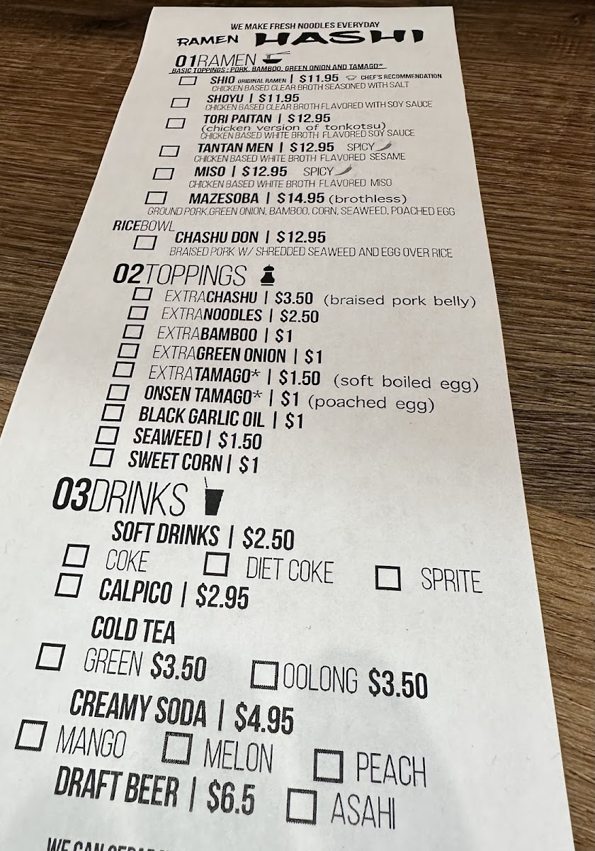 Ramen Hashi Menu - Image 3